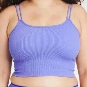 Colsie Purple Crop Top Size 1X | Soft & Trendy NWT